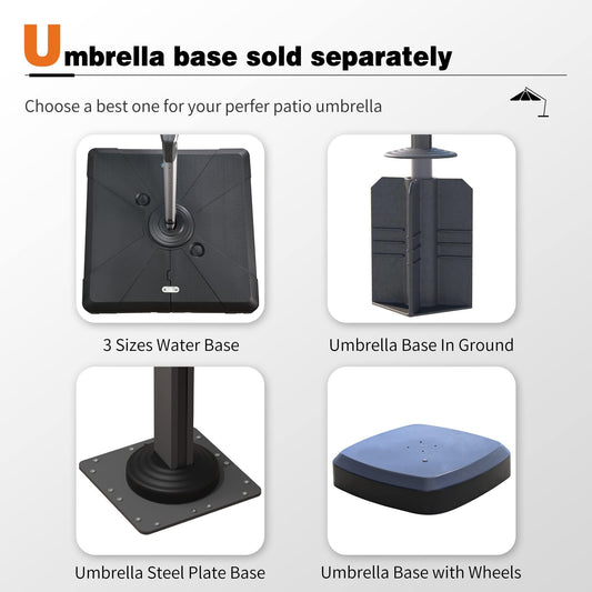 🔥Order today and enjoy Special discounts🔥- Outdoor Solar LED Cantilever Patio Umbrella